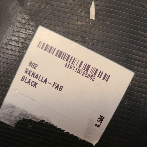 Nordstrom Rack Women's Black tall Fabric "Nalla" boots sz‎ 8.5 SQUARE TOE - Picture 2 of 5